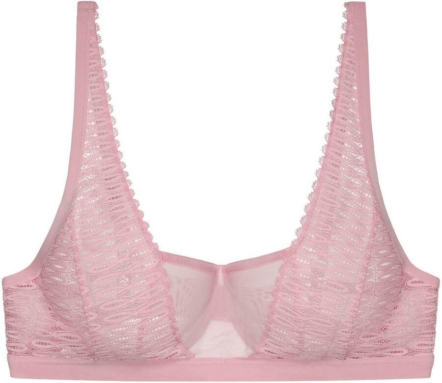 Triumph Beugel-bh Aura Spotlight T moderne grafische kant hoekige halslijn