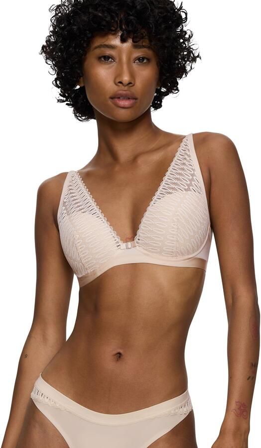 Triumph Beugel-bh Aura Spotlight WP moderne grafische kant diepe v-hals - Foto 6