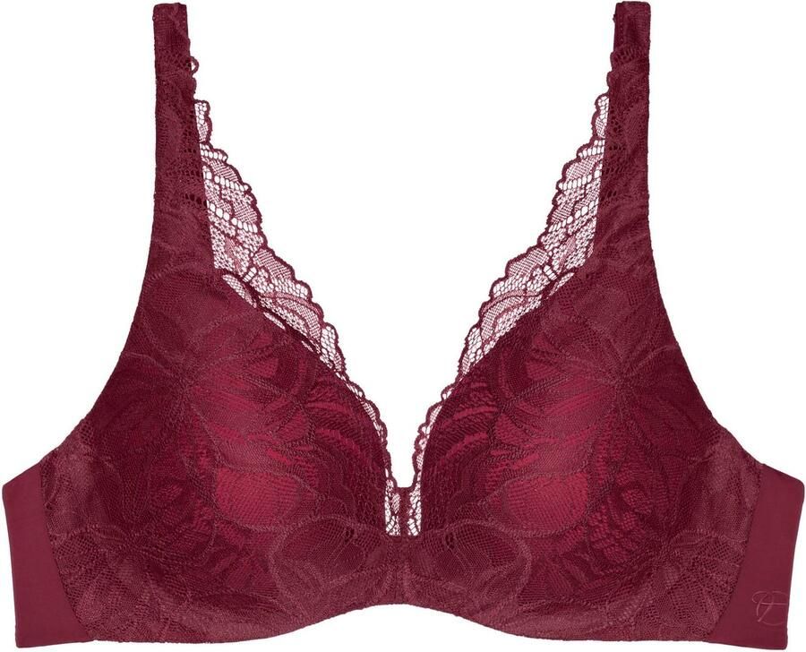 Triumph voorgevormde beugelbh Body Make-up Illusion donkerrood - Foto 2