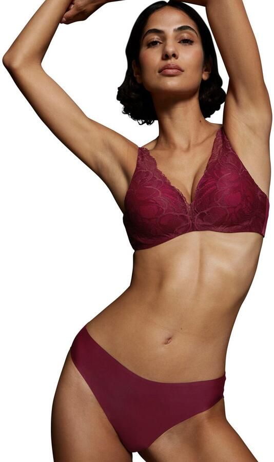 Triumph voorgevormde beugelbh Body Make-up Illusion donkerrood - Foto 2