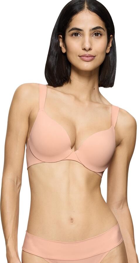 Triumph Beugel-bh Body Make-Up Illusion met diep decolleté gewatteerde cups comfort-beugel microvezel