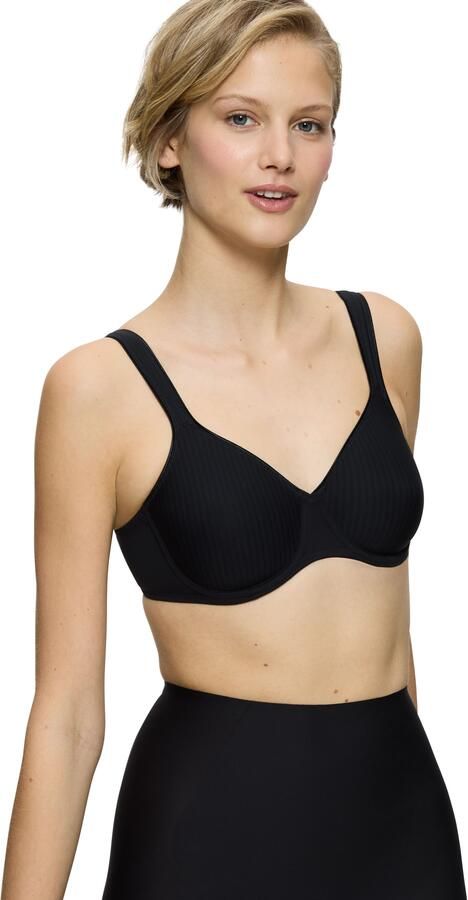 Triumph niet-voorgevormde beugelbh Modern Soft+Cotton zwart - Foto 9