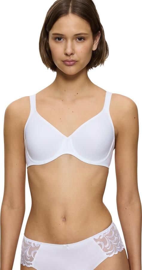 Triumph niet-voorgevormde beugelbh Modern Soft+Cotton wit - Foto 9