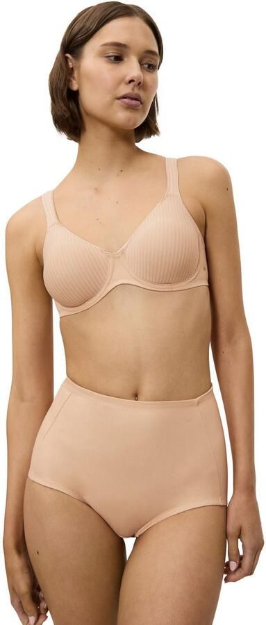 Triumph niet-voorgevormde beugelbh Modern Soft+Cotton lichtbeige - Foto 8
