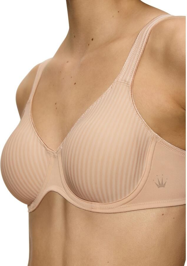 Triumph niet-voorgevormde beugelbh Modern Soft+Cotton lichtbeige - Foto 6