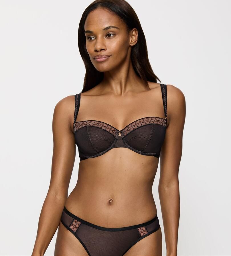 Triumph Beugel-bh Palina Cosmic Heartbeat elegant dubbele bandjes lifting-effect mesh zacht elastisch - Foto 6