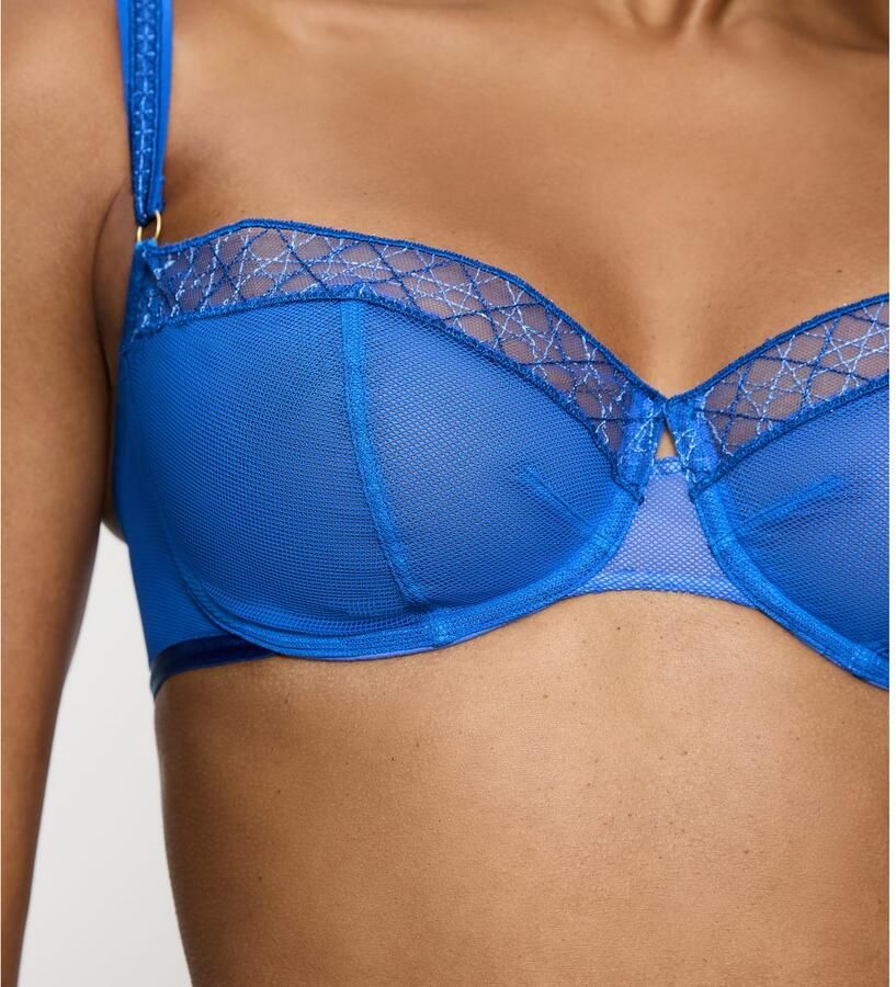 Triumph Beugel-bh Palina Cosmic Heartbeat elegant dubbele bandjes lifting-effect mesh zacht elastisch