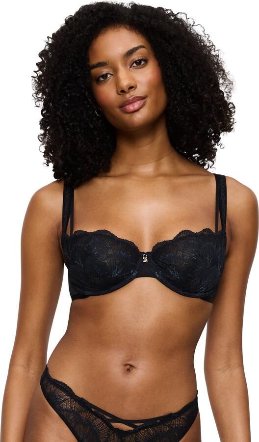 Triumph Beugel-bh Palina Moonlight Kiss Kant glittergaren ergonomisch gevormde beugels zacht elastisch - Foto 4