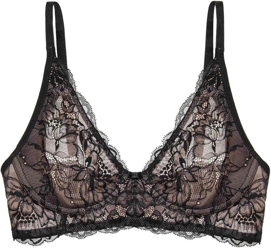 Triumph Beugelloze-bh Amourette Charm Stretchkant diepe V-hals (1-delig)