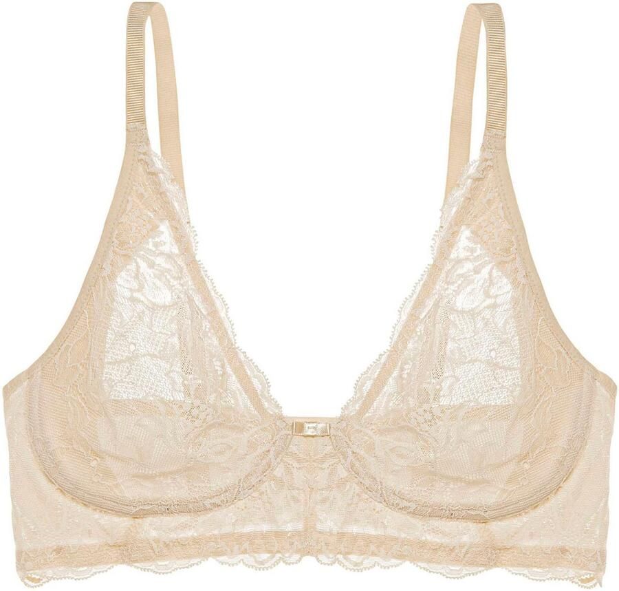 Triumph Beugelloze-bh Amourette Charm Stretchkant diepe V-hals (1-delig)