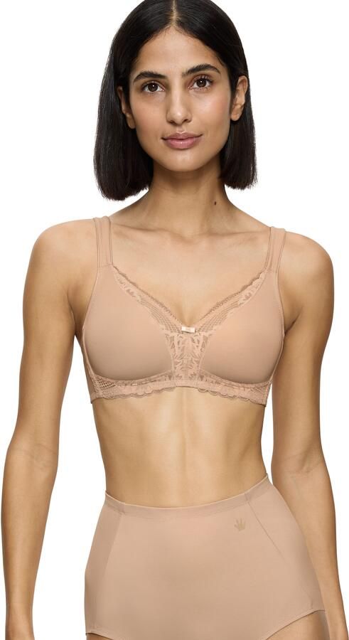 Triumph Beugelloze-bh Modern Lace+Cotton Kanteninzetstukken sterke steun zonder beugel ademend licht - Foto 5