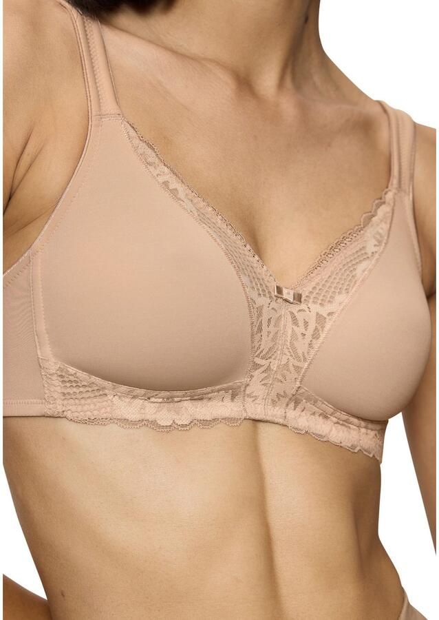 Triumph Beugelloze-bh Modern Lace+Cotton Kanteninzetstukken sterke steun zonder beugel ademend licht - Foto 2