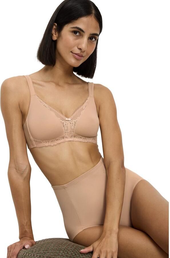Triumph Beugelloze-bh Modern Lace+Cotton Kanteninzetstukken sterke steun zonder beugel ademend licht - Foto 3