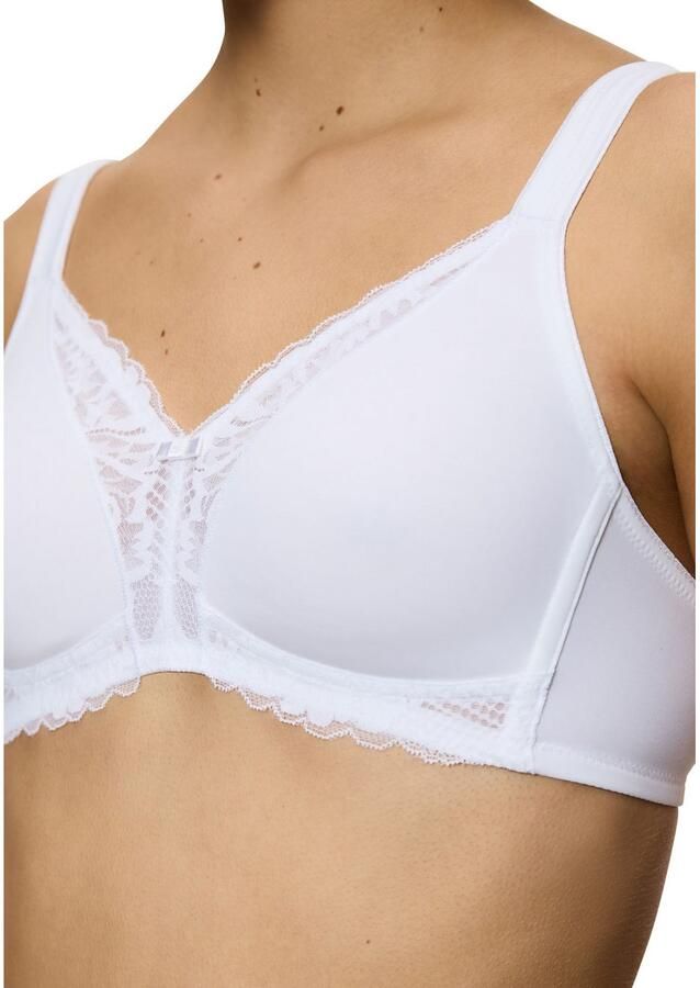 Triumph Beugelloze-bh Modern Lace+Cotton Kanteninzetstukken sterke steun zonder beugel ademend licht - Foto 2
