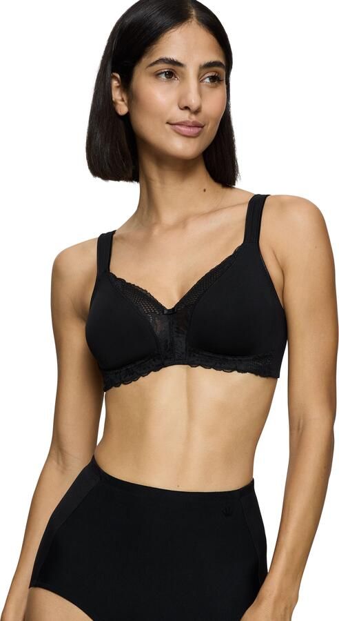 Triumph Beugelloze-bh Modern Lace+Cotton Kanteninzetstukken sterke steun zonder beugel ademend licht - Foto 5