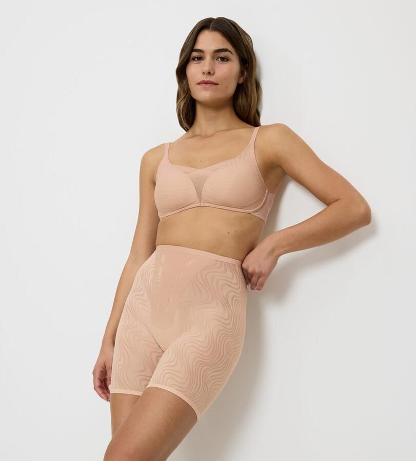 Triumph Beugelloze-bh Shape Smart Ellipse gladmakend dieper decolleté vrouwelijk golvend jaquard-mesh - Foto 3