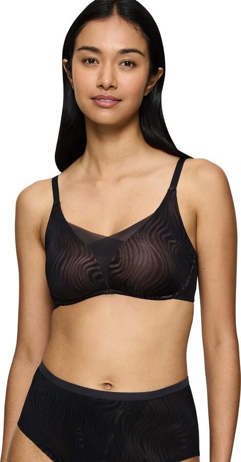 Triumph Beugelloze-bh Shape Smart Ellipse gladmakend dieper decolleté vrouwelijk golvend jaquard-mesh - Foto 4