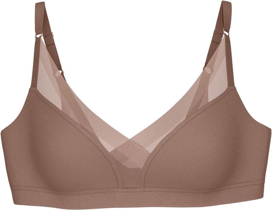 Triumph Beugelloze-bh Shape Smart gladmakend zonder vulling voorgevormde cups zacht licht vormend