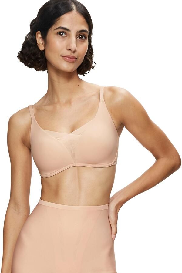 Triumph Beugelloze-bh Shape Smart P gladmakend gewatteerd diepe v-hals elastisch vormend (1-delig) - Foto 6