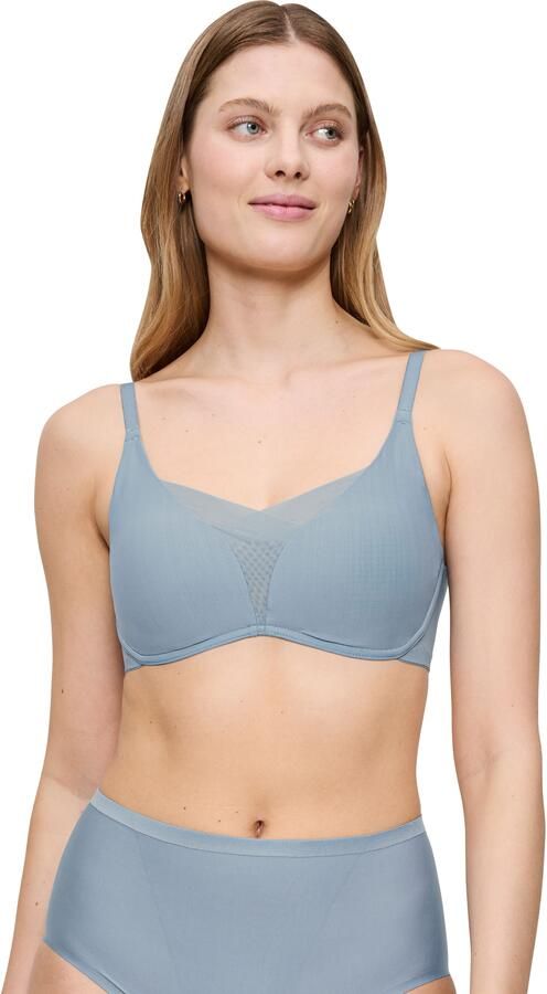 Triumph Beugelloze-bh Shape Smart P gladmakend gewatteerd diepe v-hals elastisch vor d (1-delig) - Foto 6