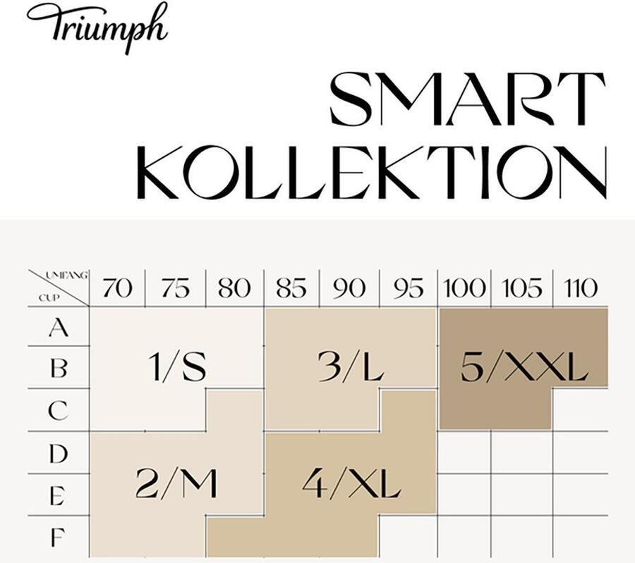 Triumph Beugelloze-bh Lift Smart P EX Stretchkant push-up effect