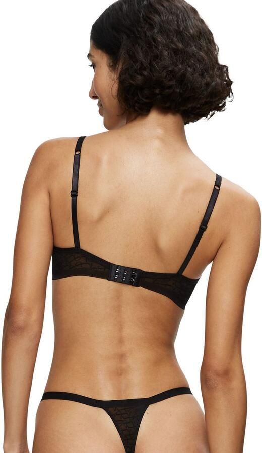 Triumph Bh met halve steuncups Signature Sheer Monogram-tule gevoerde cups kanten details zacht tule - Foto 4