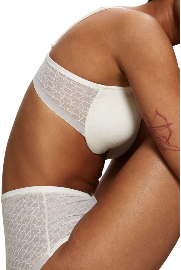 Triumph Bh met halve steuncups Signature Sheer Monogram-tule gevoerde cups kanten details zacht tule - Foto 2
