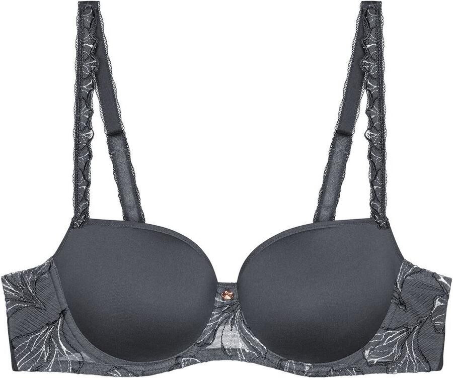 Triumph Bh met halve steuncups Wild Iris Florale Spacer-cups diepe ruguitsnijding gewatteerd vrouwelijk - Foto 4