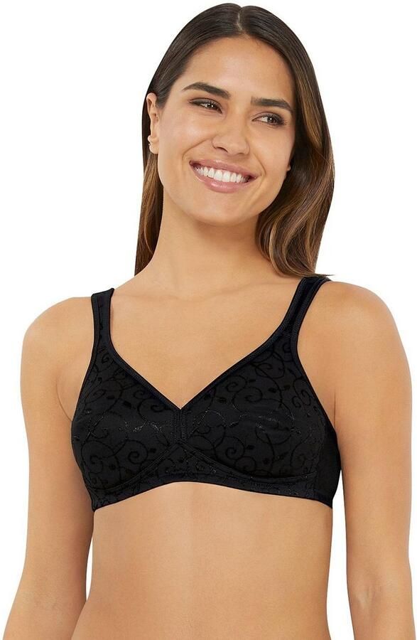 Triumph niet-voorgevormde bh zonder beugel Elegant Cotton zwart - Foto 7