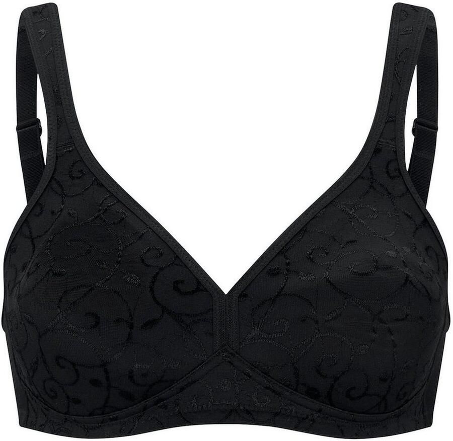 Triumph niet-voorgevormde bh zonder beugel Elegant Cotton zwart - Foto 5