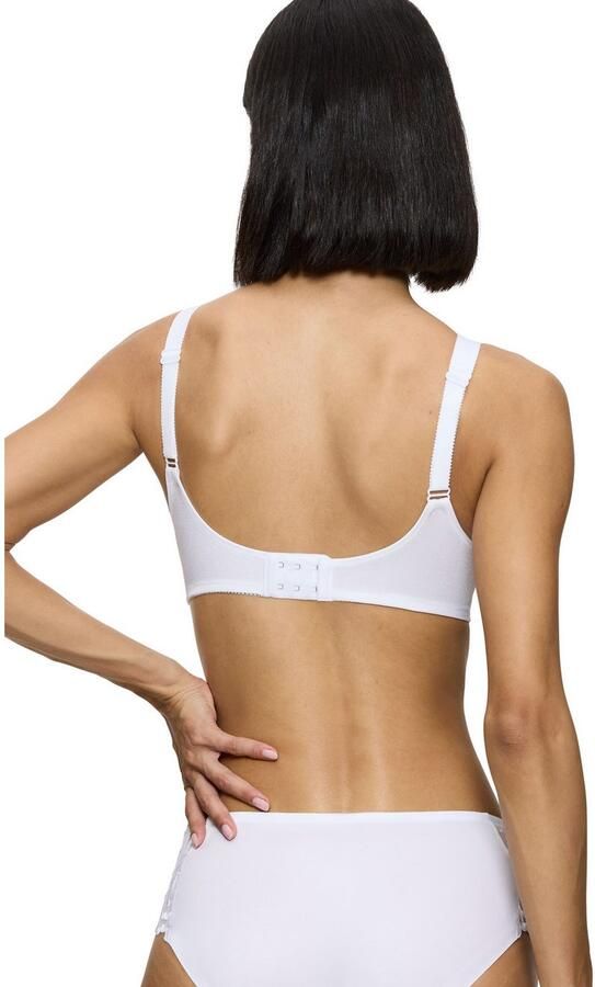 Triumph Bh zonder beugels Doreen + Cotton 01 N Klassieker met gaatjesborduurwerk (1-delig) - Foto 4