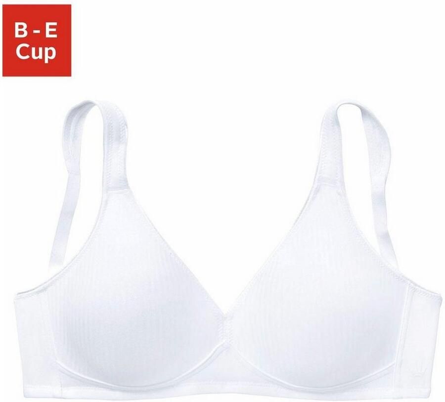 Triumph Bh zonder beugels Modern Soft Cotton N subtiel gestreept met vormgevende cups zonder vulling - Foto 4
