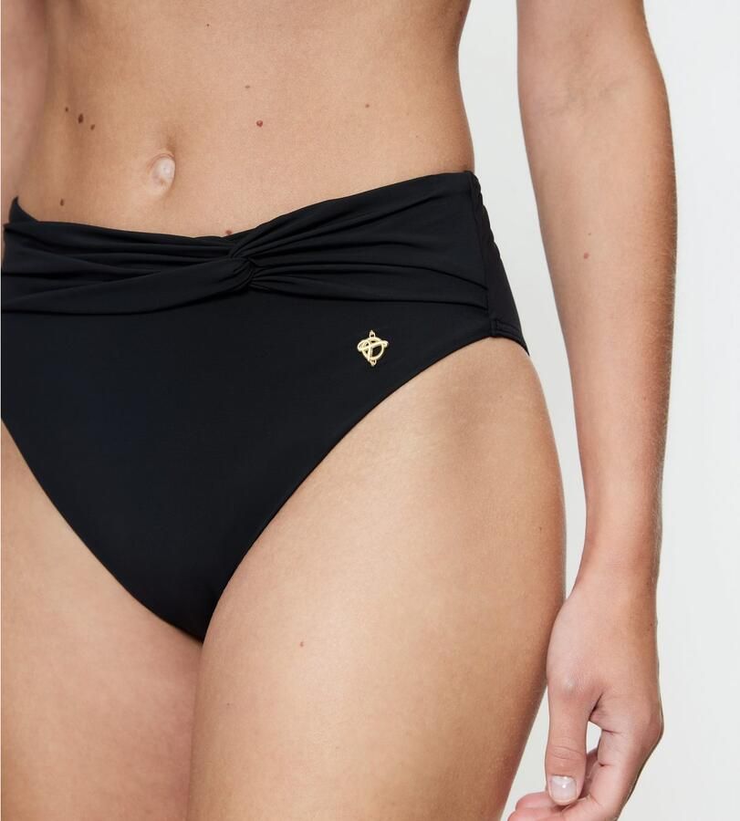 Triumph Bikinibroekje Summer Twist Highwaist brief Rimpeling aan de voorkant van de taille