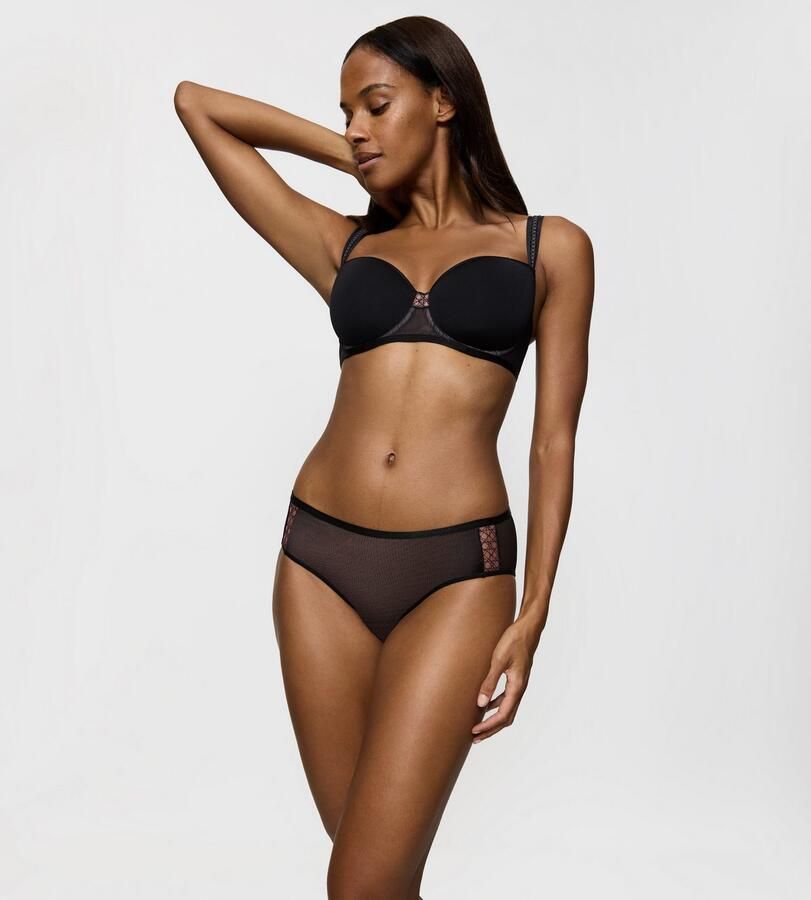 Triumph Hipster Palina Cosmic Heartbeat Keyhole-detail op de achterkant middelhoge band elastisch mesh - Foto 3