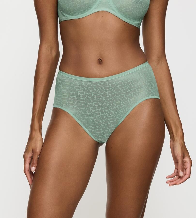 Triumph Maxislip Signature Sheer Monogram-tule kant getailleerd - Foto 5