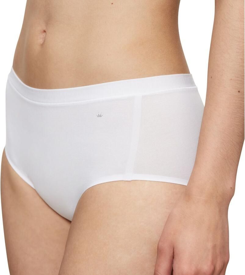 Triumph High waist slip in effen design in een set van 2 stuks model 'Smart Natural MAXI'