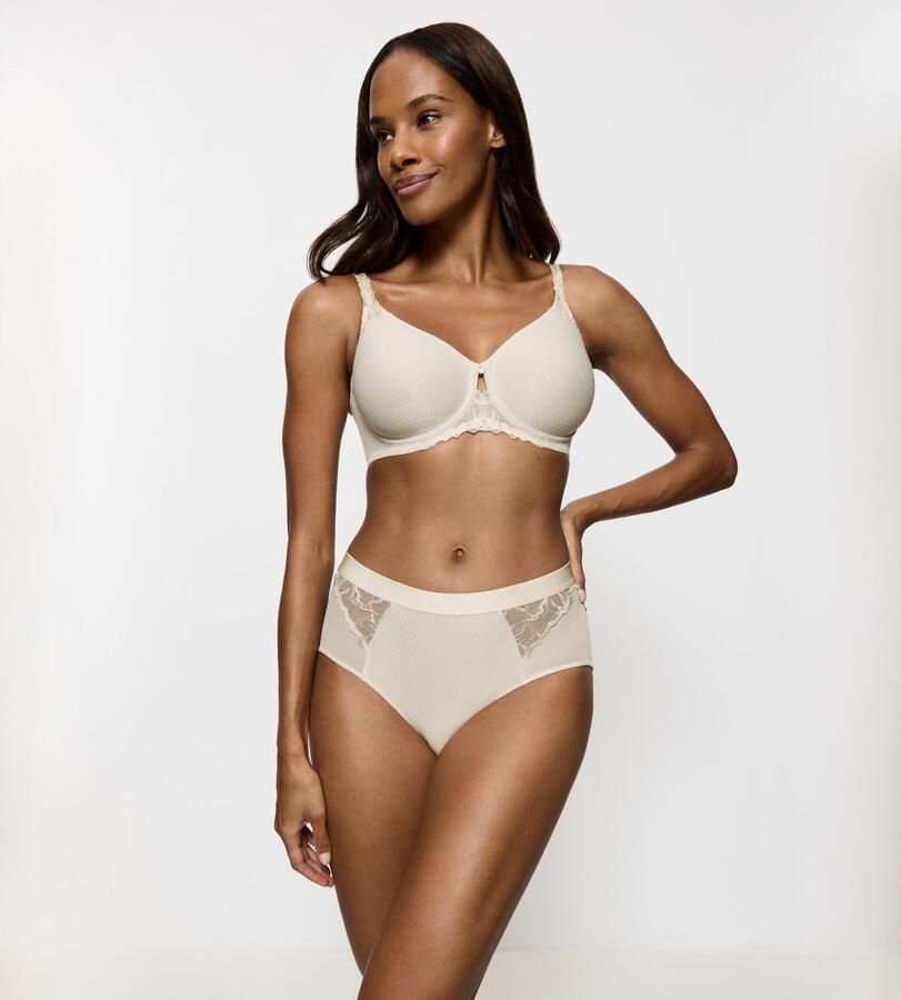 Triumph Maxislip Wild Azalea Florale Kant hoog uitgesneden satijnen rand elastisch - Foto 3