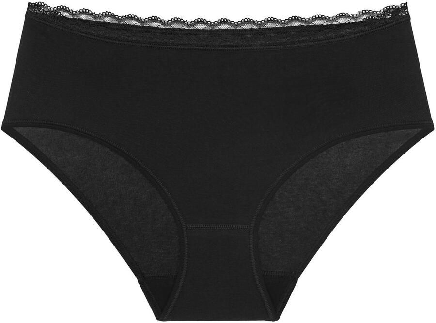 Triumph Midislip Feel Of Cotton zacht zonder zijnaden smalle kanten band (Set van 2) - Foto 2