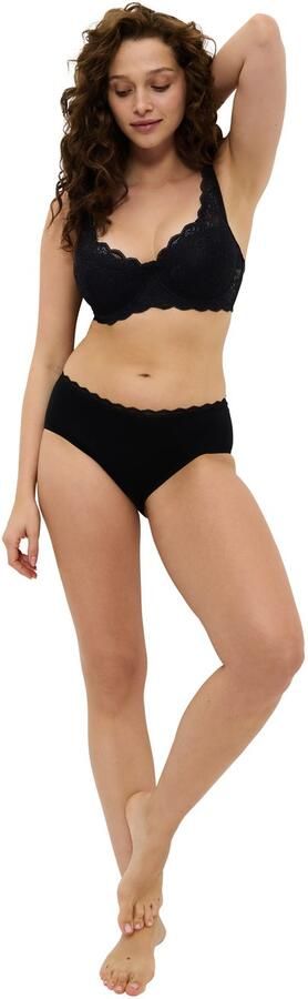 Triumph Midislip Feel Of Cotton zacht zonder zijnaden smalle kanten band (Set van 2) - Foto 5