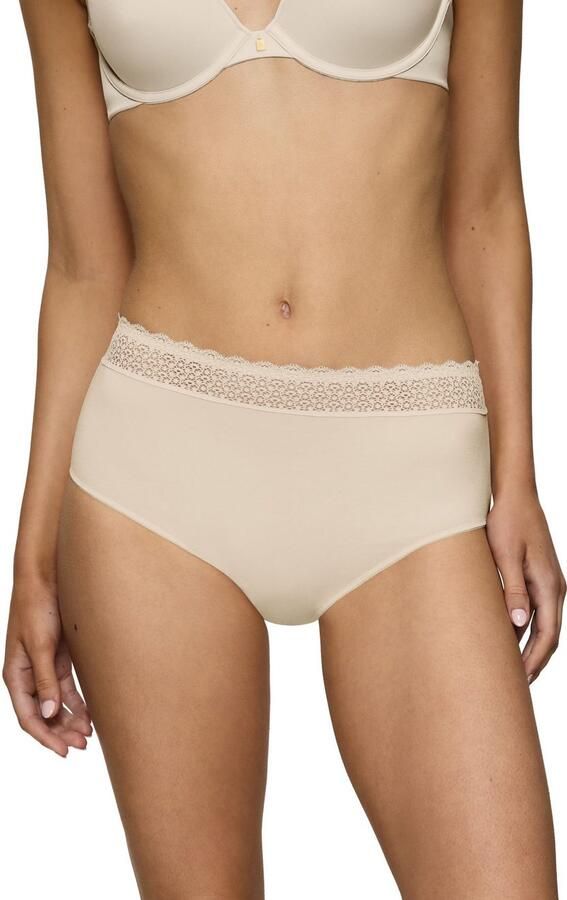 Triumph Midislip Feel of Modal zeer zacht elastische tailleband met kant licht (Set van 2) - Foto 4