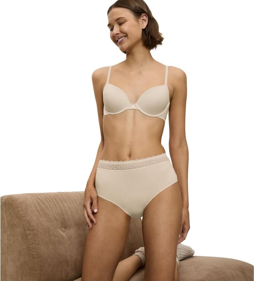 Triumph Midislip Feel of Modal zeer zacht elastische tailleband met kant licht (Set van 2) - Foto 2