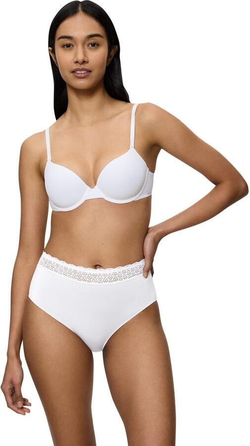 Triumph Midislip Feel of Modal zeer zacht elastische tailleband met kant licht (Set van 2) - Foto 3