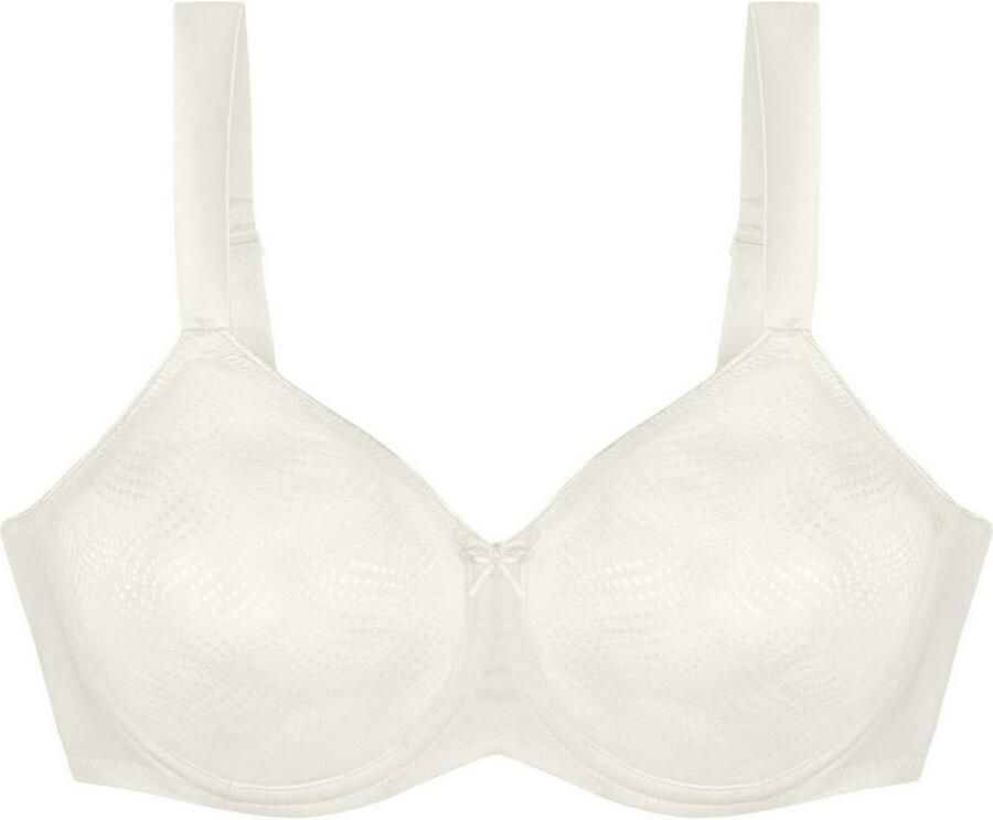 Triumph Minimizer-bh Essential Minimizer Glinsterend jacquardpatroon met beugel kleine satijnen strik