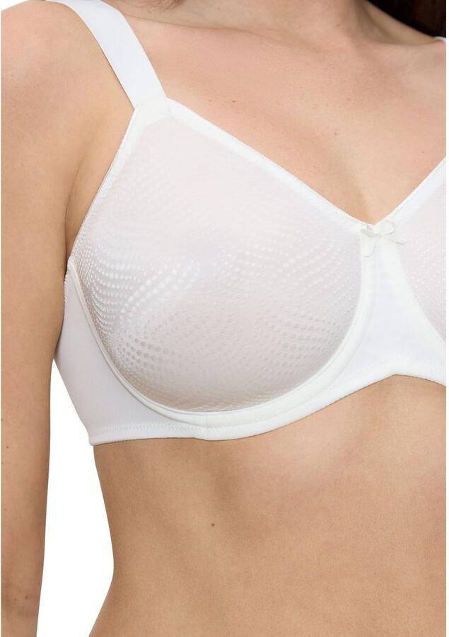 Triumph Minimizer-bh Essential Minimizer Glinsterend jacquardpatroon met beugel kleine satijnen strik - Foto 5