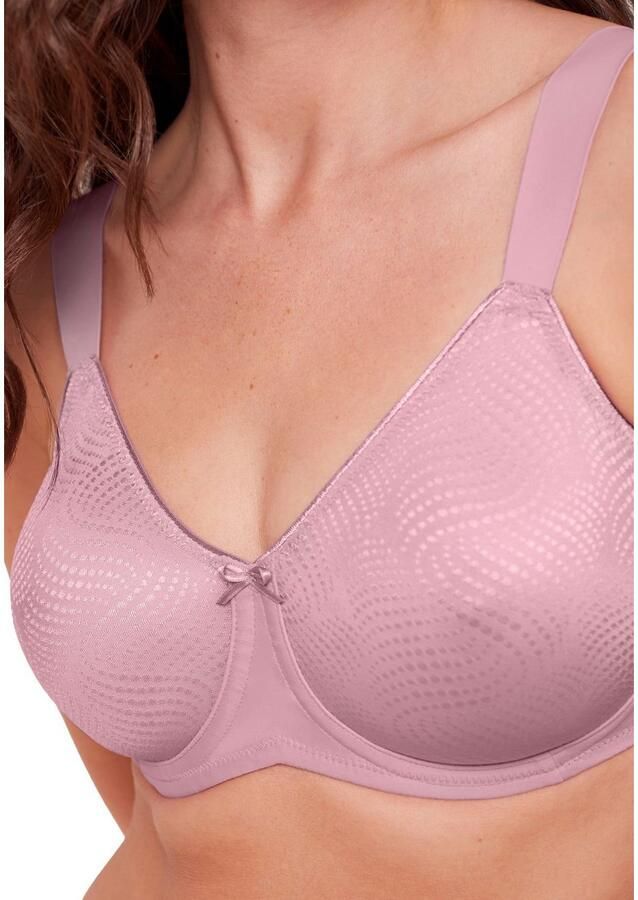 Triumph Minimizer-bh Essential Minimizer Glinsterend jacquardpatroon met beugel kleine satijnen strik - Foto 4