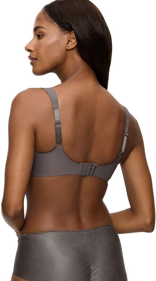 Triumph Minimizer-bh Essential Minimizer Glinsterend jacquardpatroon met beugel kleine satijnen strik - Foto 4