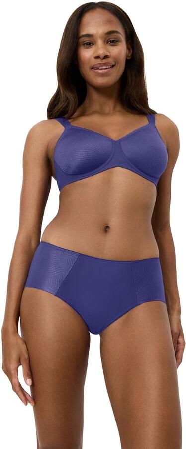 Triumph Minimizer-bh Essential Minimizer Glinsterend jacquardpatroon met beugel kleine satijnen strik - Foto 4