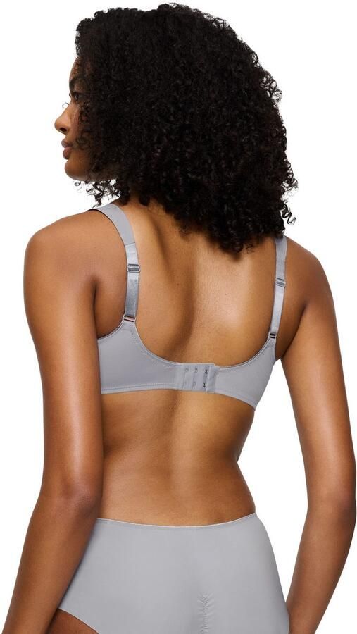 Triumph Minimizer-bh Essential Minimizer Glinsterend jacquardpatroon met beugel kleine satijnen strik - Foto 4