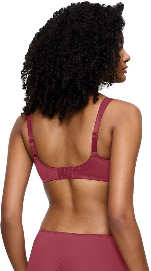 Triumph Minimizer-bh Essential Minimizer Glinsterend jacquardpatroon met beugel kleine satijnen strik - Foto 6