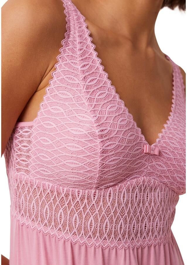 Triumph Nachthemd Aura Spotlight NDK 03 X zacht ademend v-hals kanten inzetten